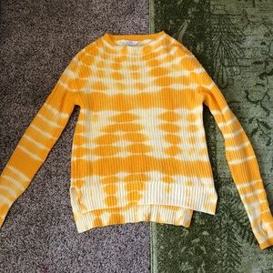 Yellow cardigan sweater